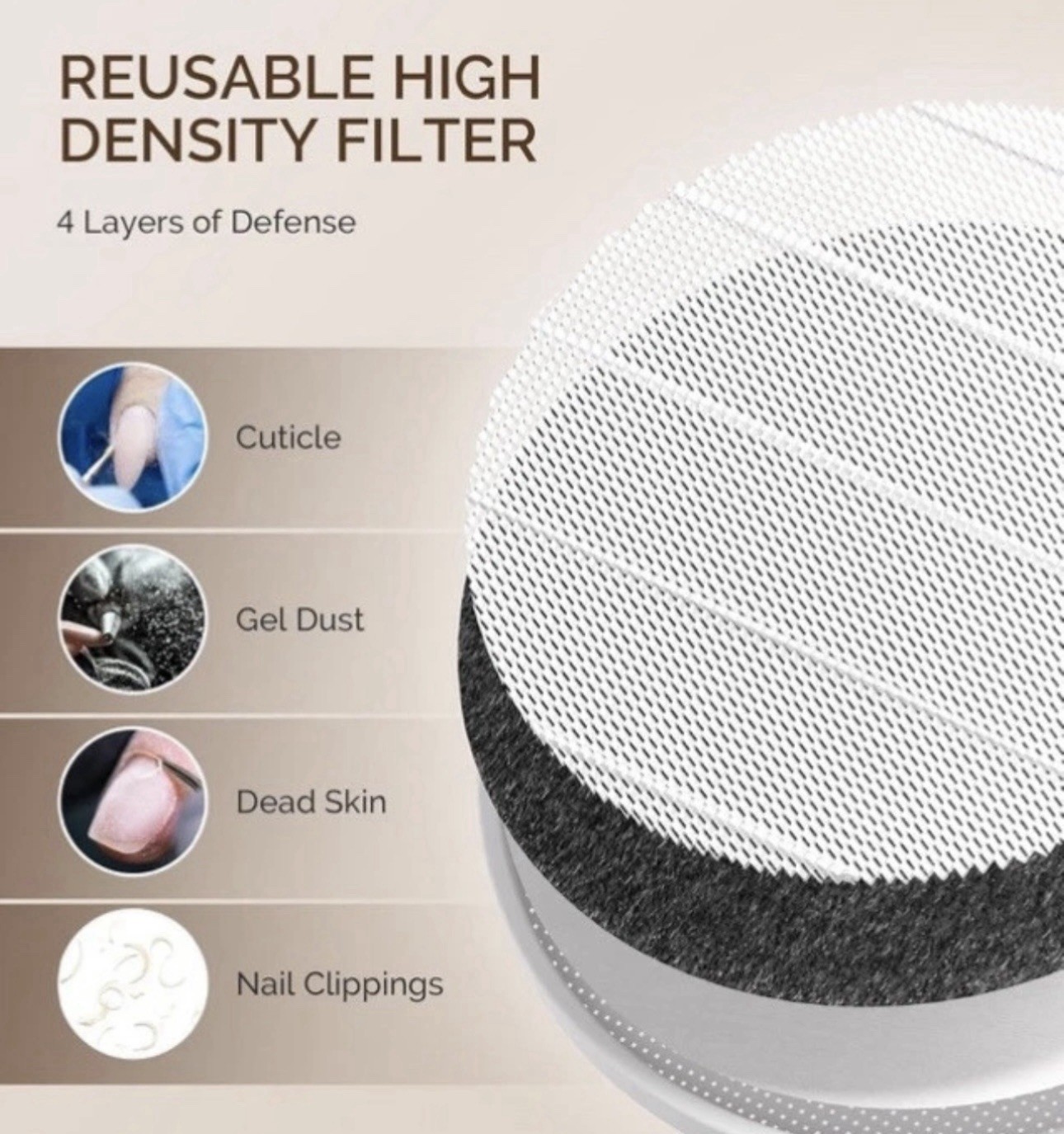 MelodySusie Nail Dust Collector And UV Nail Lamp Combo