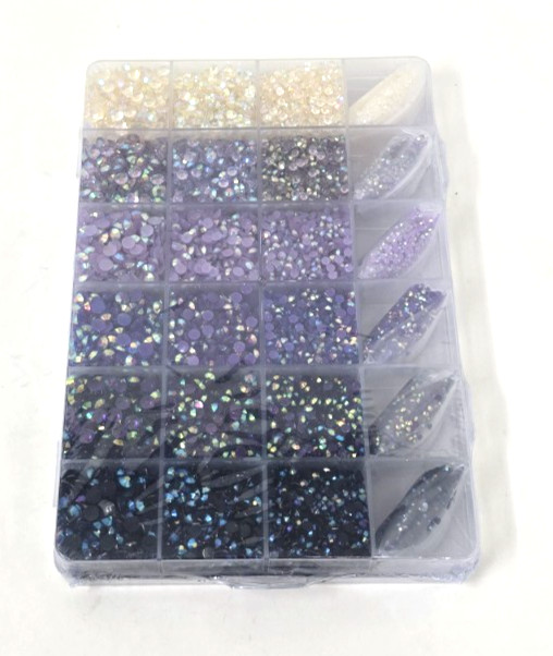 Rhinestones for Crafts Kit Jelly AB for Tumblers for Nail Art Brushes Tweezers
