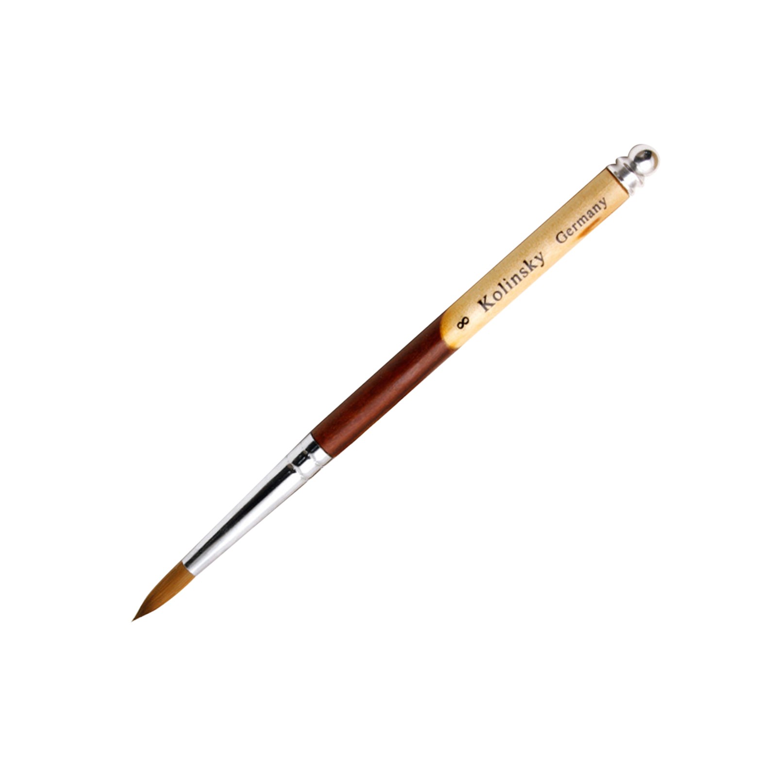 Wood Handle Nail Kolinsky+Nylon Mix Nail Brushes Sizes 8-24 Nail Art Brush G