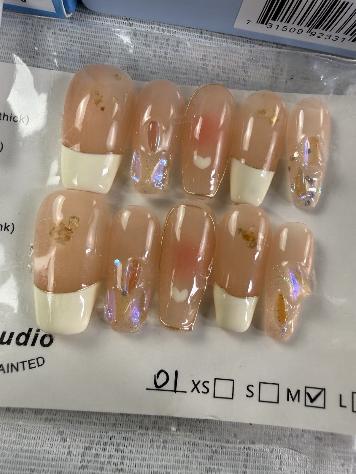 Ultimate Y2K Baddie Press-On Nails Lot 17pcs Bling Glam Coquette Kawaii Mixed￼