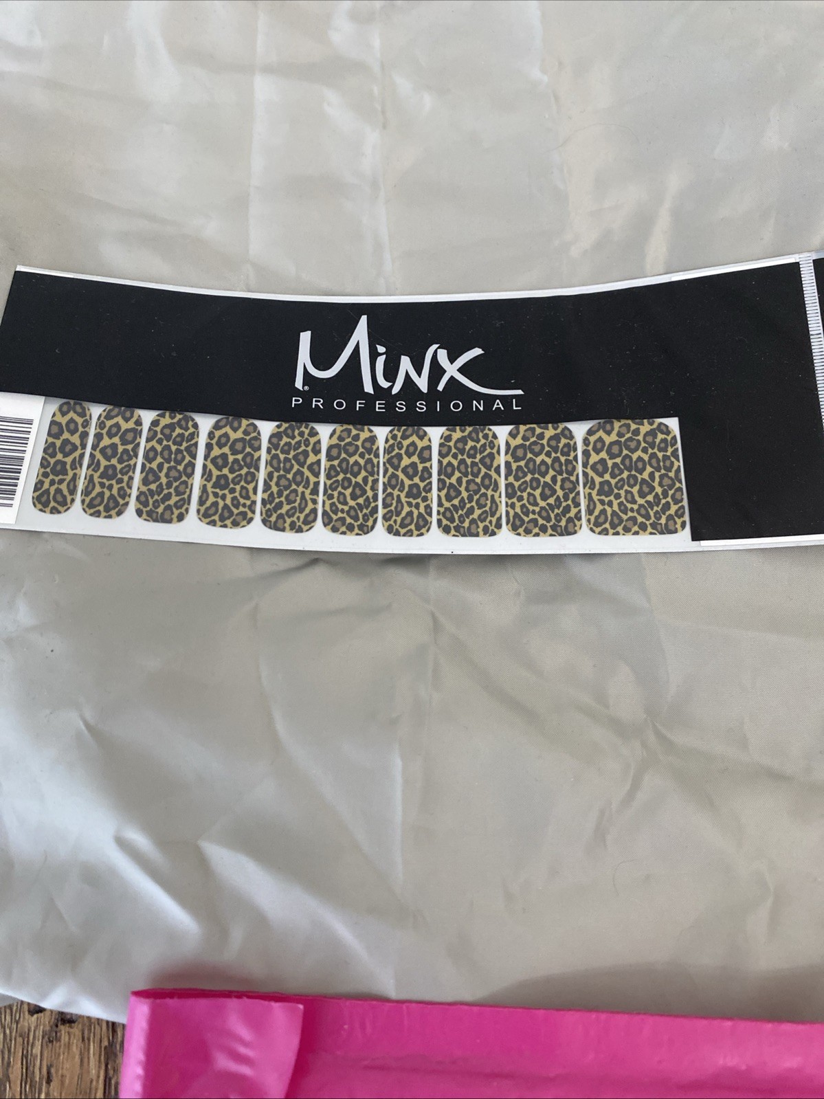 MINX PROFESSIONAL NAIL WRAPS Gold Silver White Cheetah 4 Packs NEW IN PACKAGE