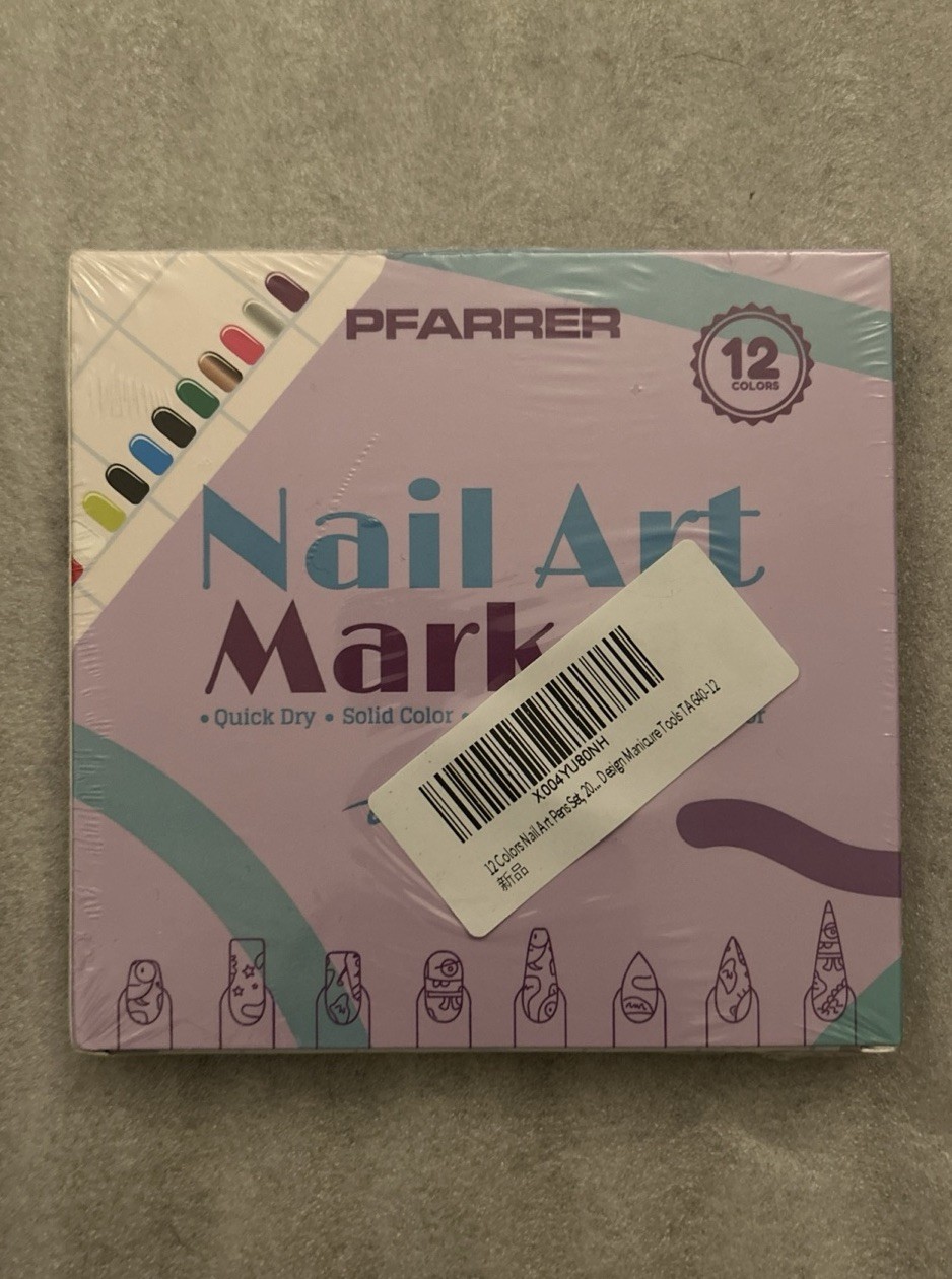 Nail Art Markers- 12 Colors Nail Art Pens – Sealed