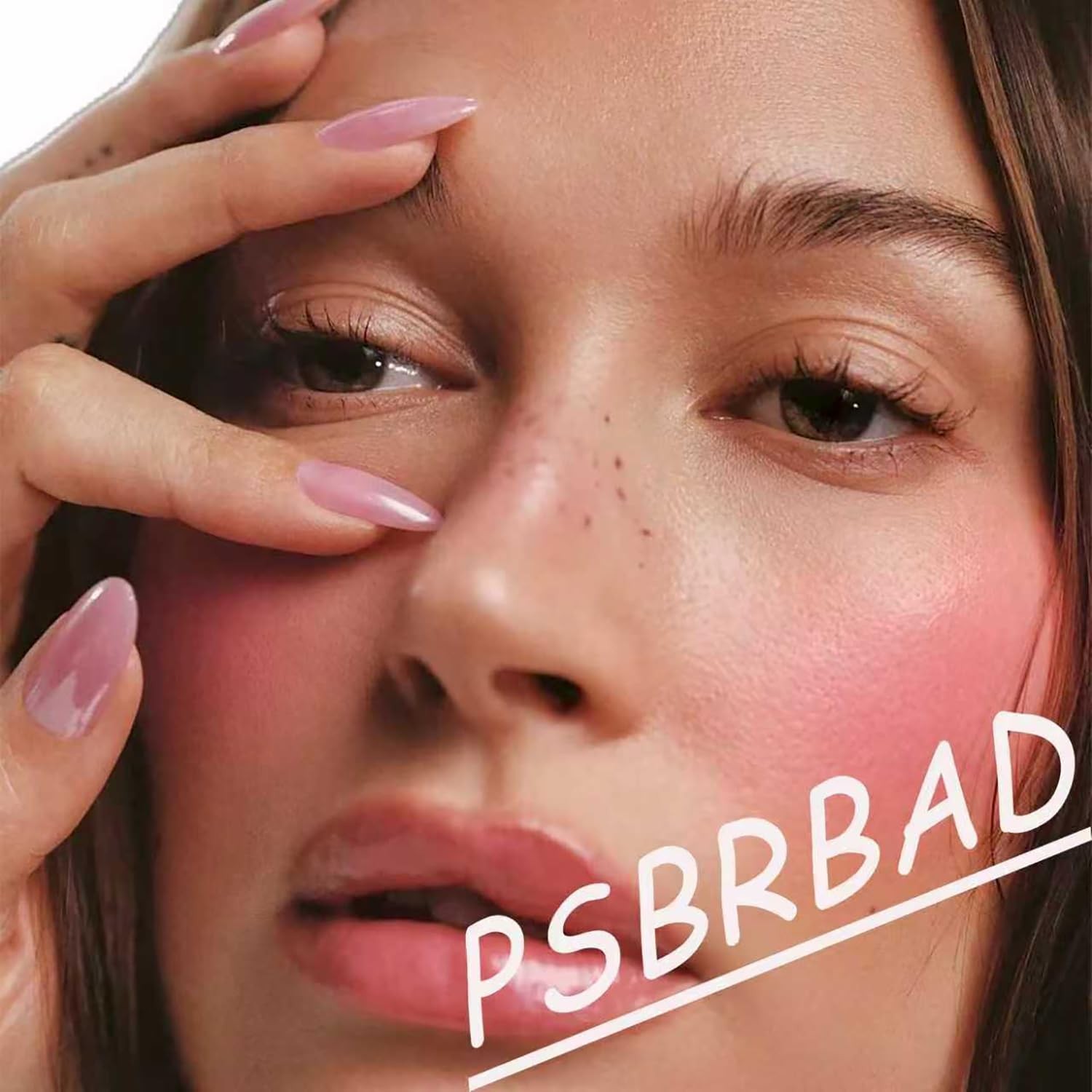 PSBRBAD Summer Flower Almond Press On Nails Medium