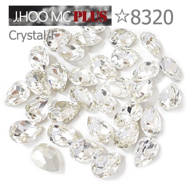 J.HOO Crystal 8320 Pear Flat Back Fancy Rhinestones 14×10mm Nail Art (6pcs)