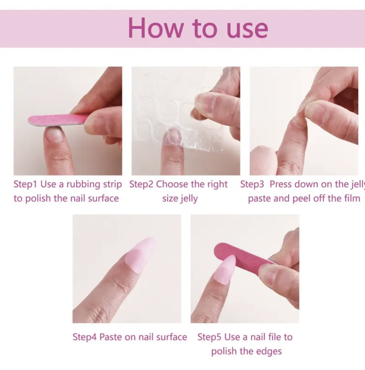 Spring Inspired Nail Art Press On , Blue With Mini Floral Prints, 24 pcs New