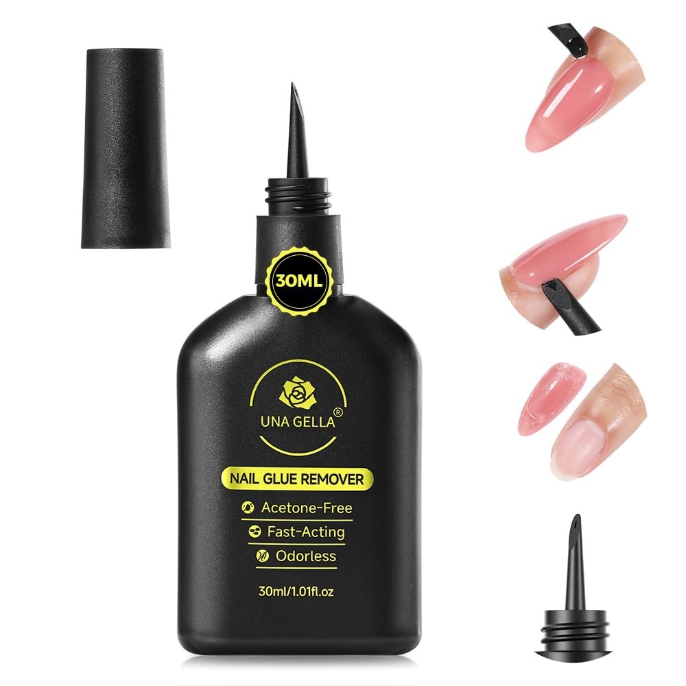 Effortless Nail Glue Removal: Acetone-Free Gel with Built-in Crowbar (30ML)