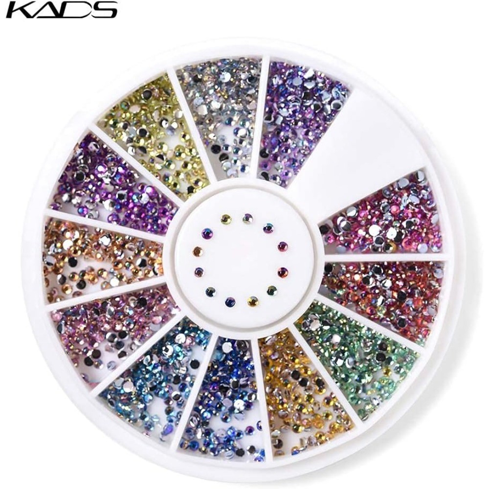 Valentine’s Day Nail Art Decorations 600 Pcs Crystal Glitters Rhinestones