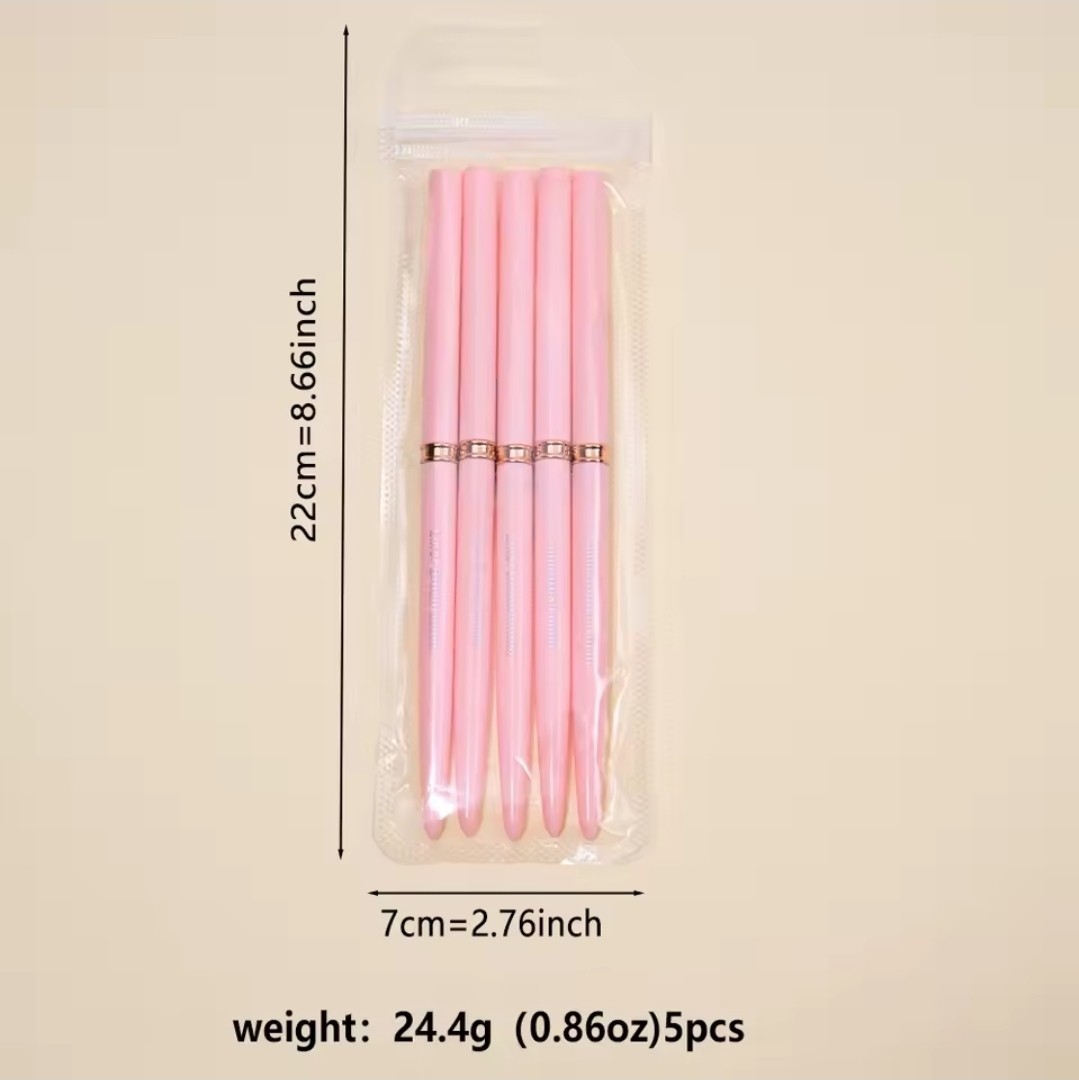 5 Pcs Purple Nail Art Liner Brushes Painting Detail Nail Brushes For Nail Art