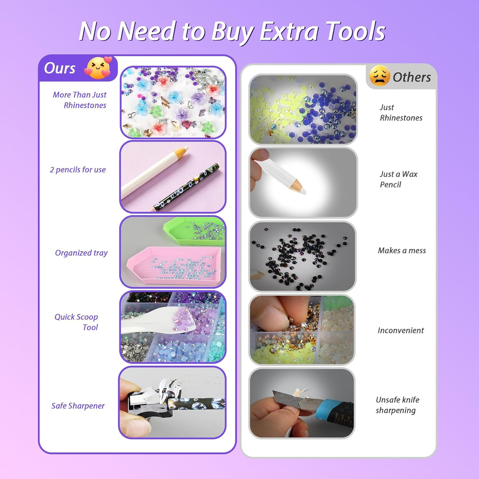Jelly Rhinestones Bedazzling Kit 33000pcs 40 Grids 32 Colors Decor Jewelry Glue
