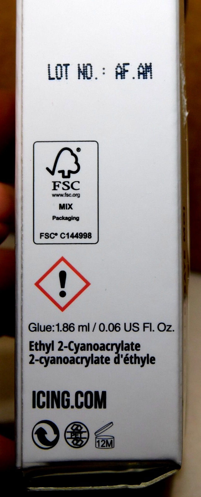 CBI Distributing Corp.~Icing 24 Faux Nails Vegan #AF.AM Baby Soft Light Pink
