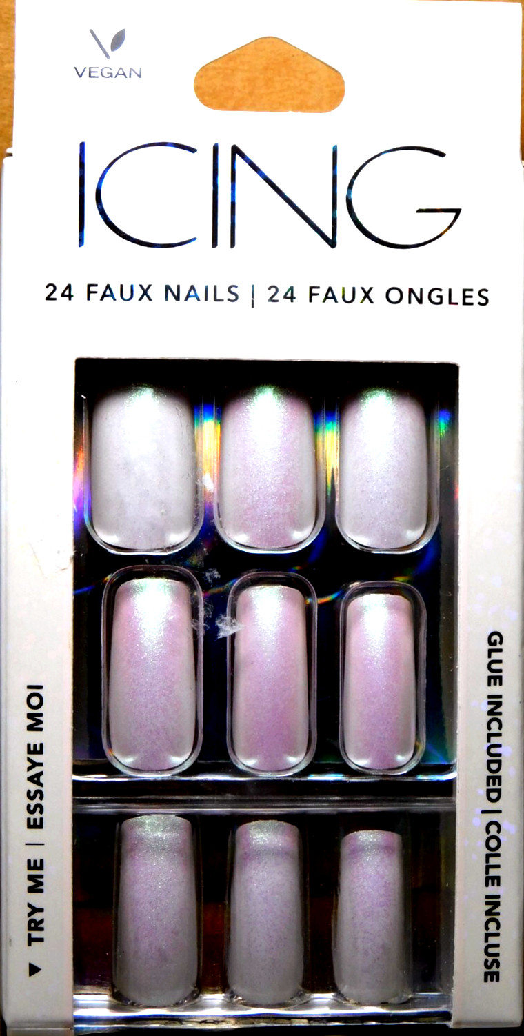 CBI Distributing Corp.~Icing 24 Faux Nails Vegan #AF.AM Baby Soft Light Pink