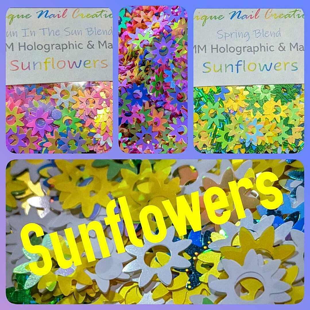 SUNFLOWER Glitter⭐U Choose Color~Nail Art•Acrylic•Gel•Body Art•Face•Festival