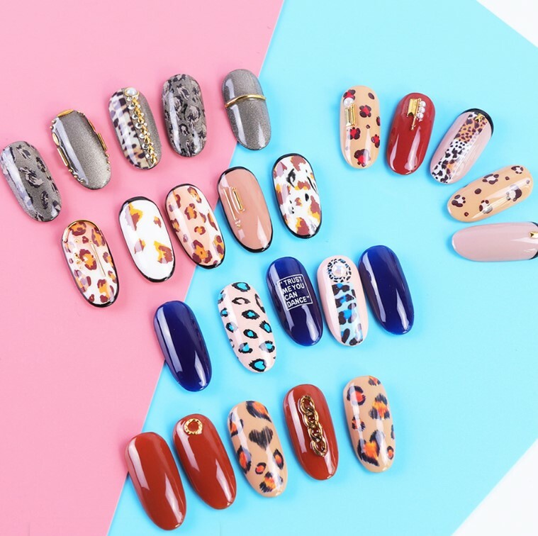 3D Animal Print Cheetah Leopard Nail Stickers Nail art designs Decors NS5