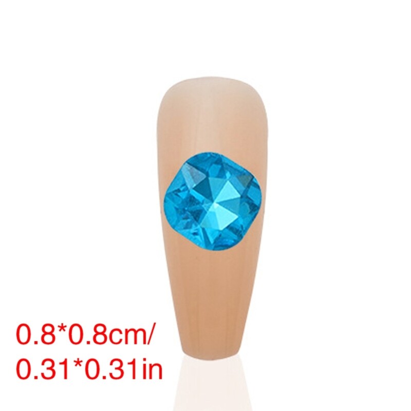 10pcs Pointed Base Nails Art Rhinestones Nails Art for Enthusiasts