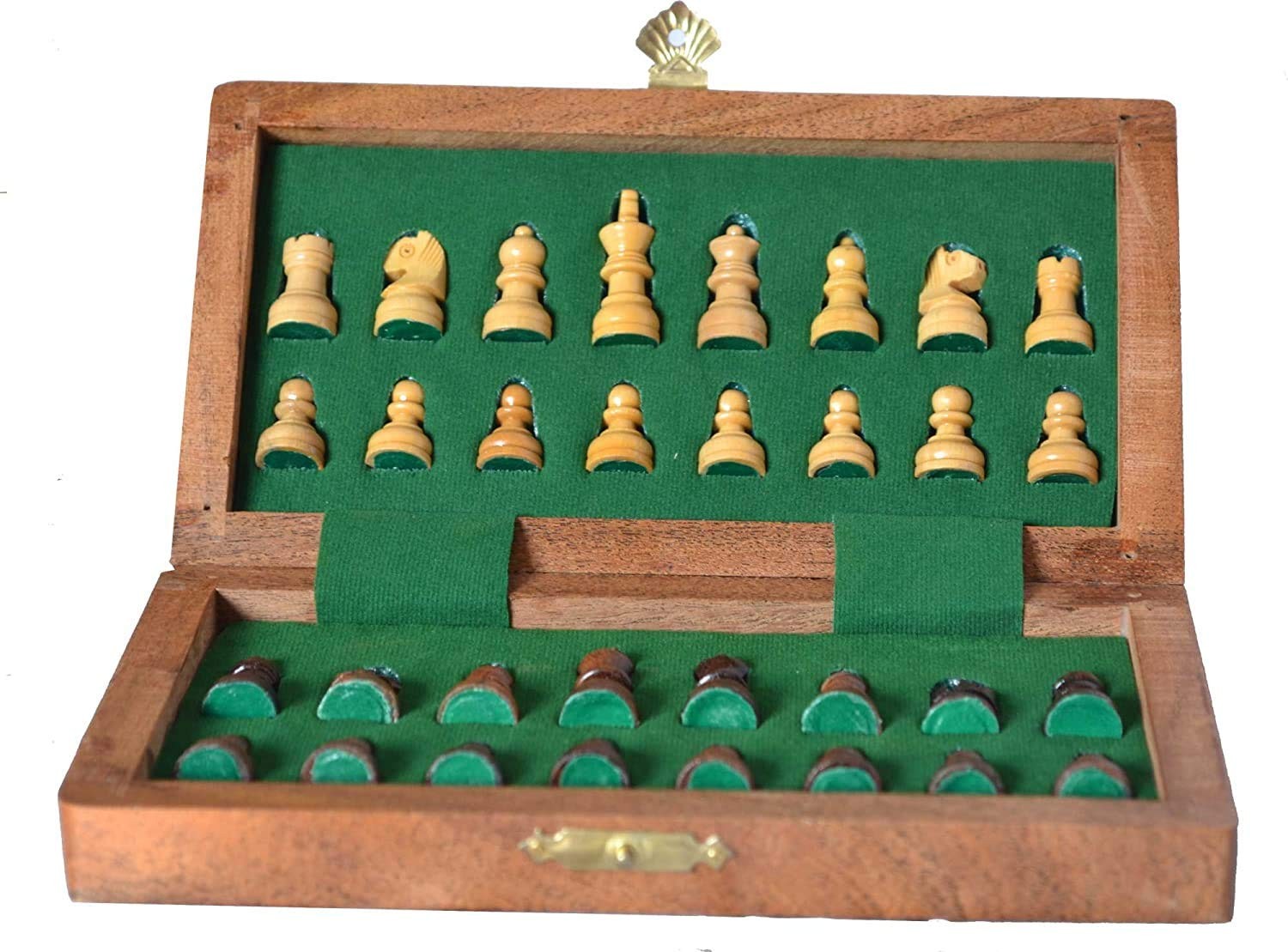 ChessBazar Magnetic Travel Pocket Chess Set – Staunton 7 inches x 7