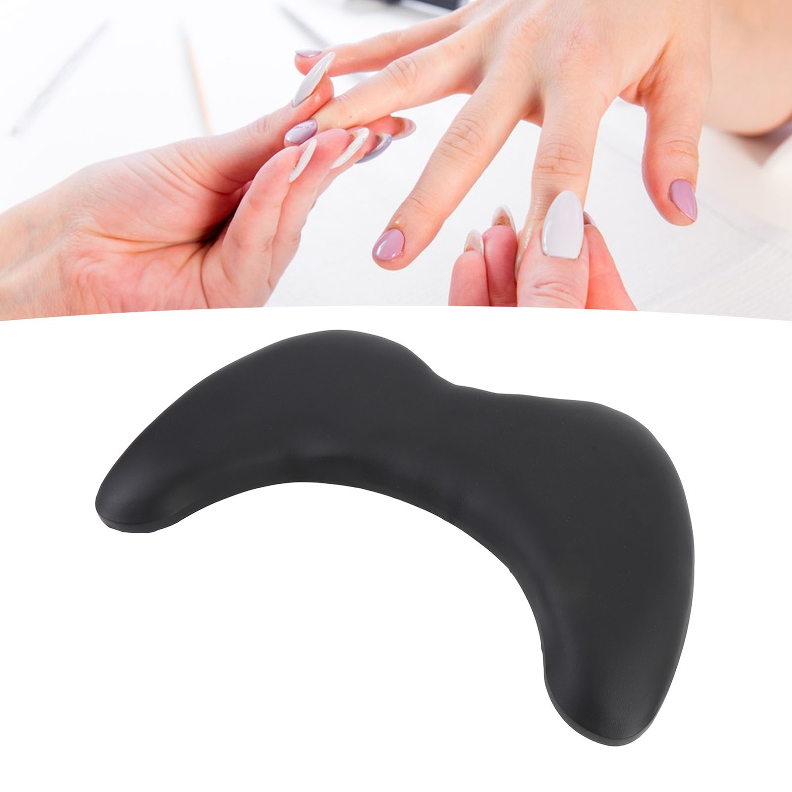 U Shape Manicure Hand Pillow Elegant Arm Rest For Nails Tech PU Leather For CHU