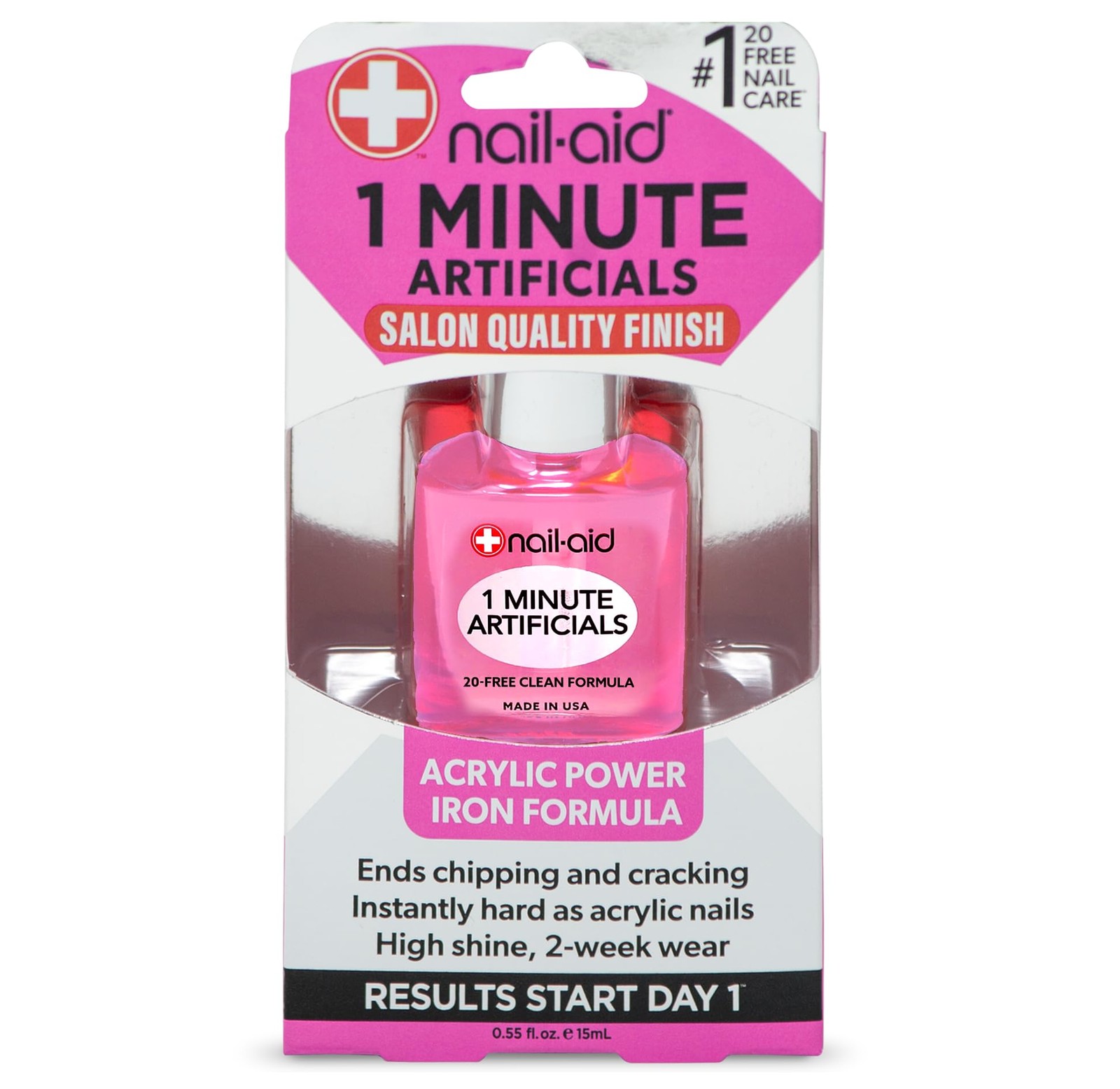 1 MINUTE ARTIFICIALS – Instantly Hard as 0.55 Fl Oz (Pack of 1), Clear