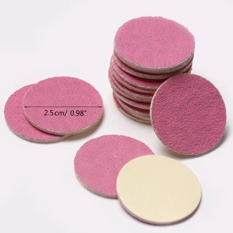 50x Practical Replaceable Sandpaper Discs for Dead Skin Removal Dry-Skin Removal