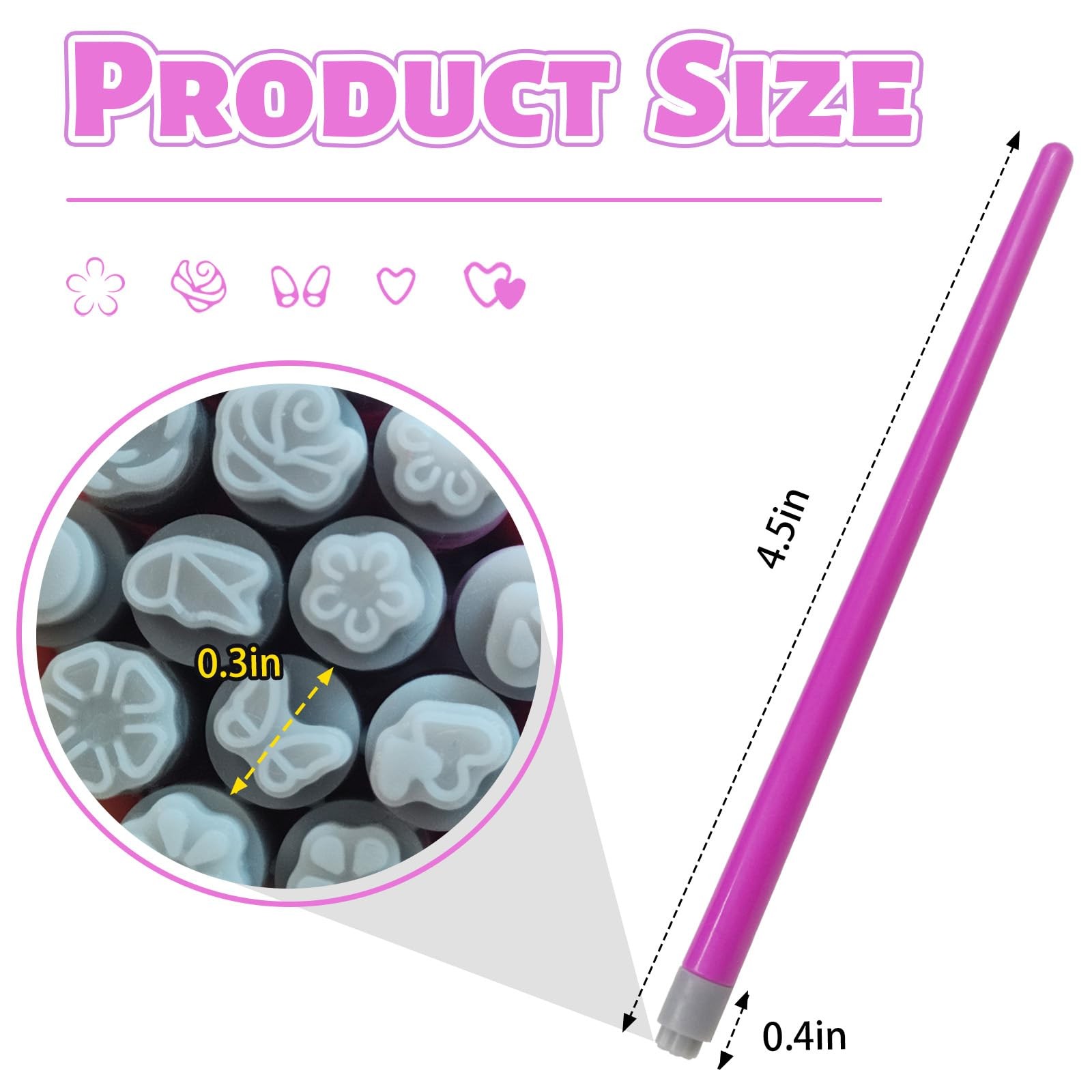 Nail Art Stamp Pen, Flower Stamper Pen for Women Girls, DIY Kit for Nail Art