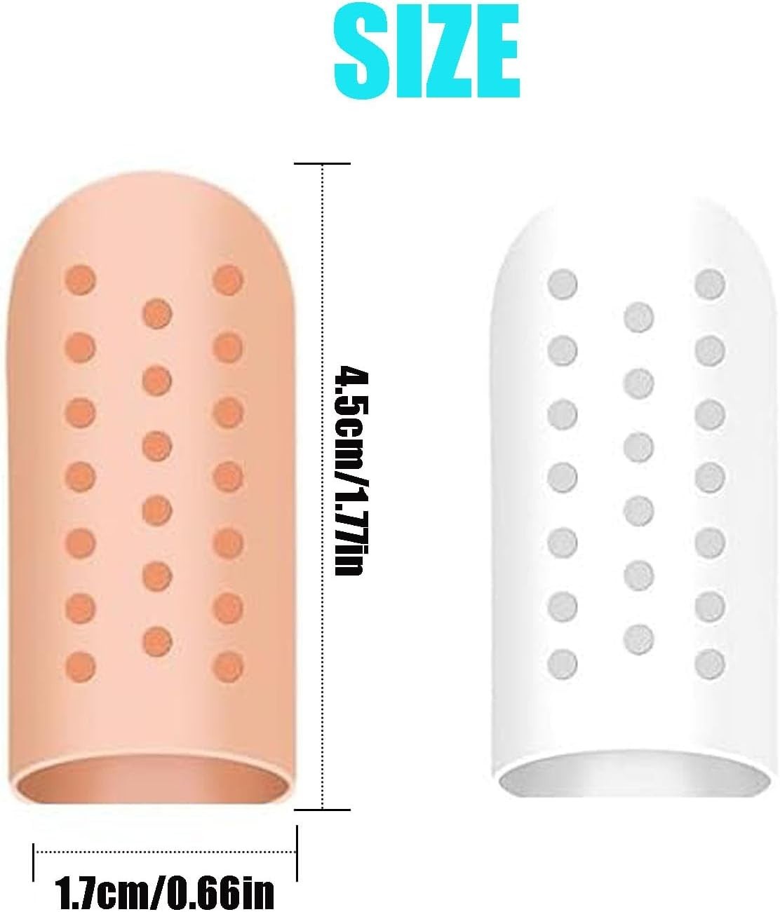 Customizable Silicone Finger Cots – 12 Pack to Relieve Pain from Eczema & More