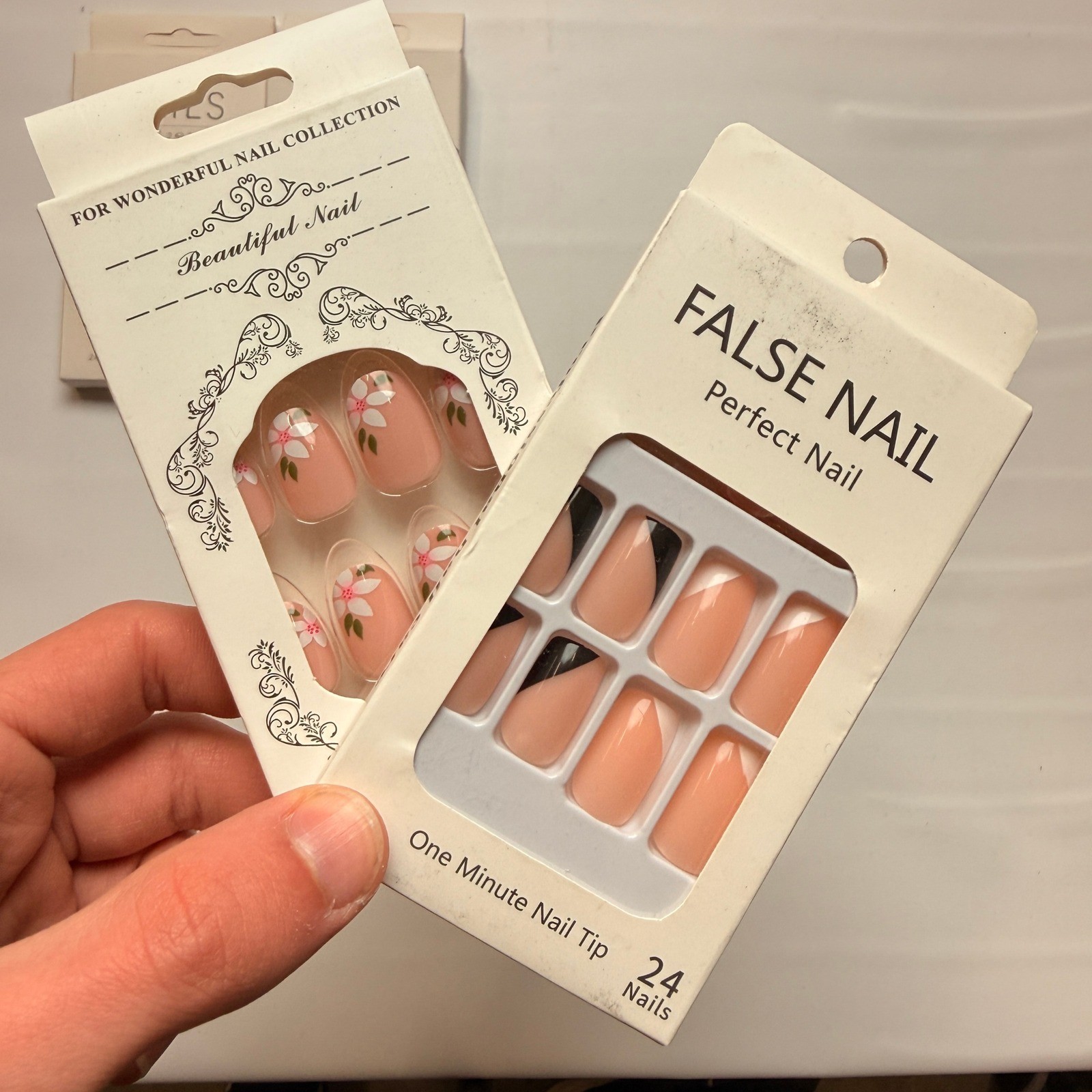 Lot of 10 Pack of 24 New False Press On Nails Assorted Designs and Colors №N34