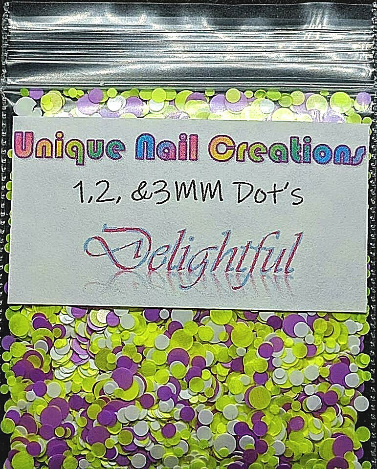 1,2,&3MM Mixed DOTS GLITTER BLENDS~U Choose Nail•Acrylic•Gel•Body Art•Face