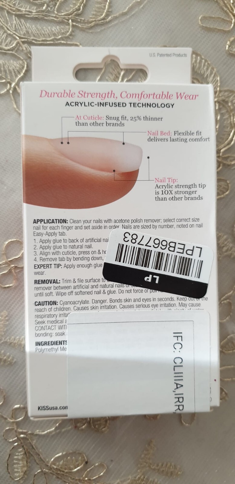 Kiss Salon Acrylic Natural Revolutionary Acrylic Nails Real Short (Brand New)