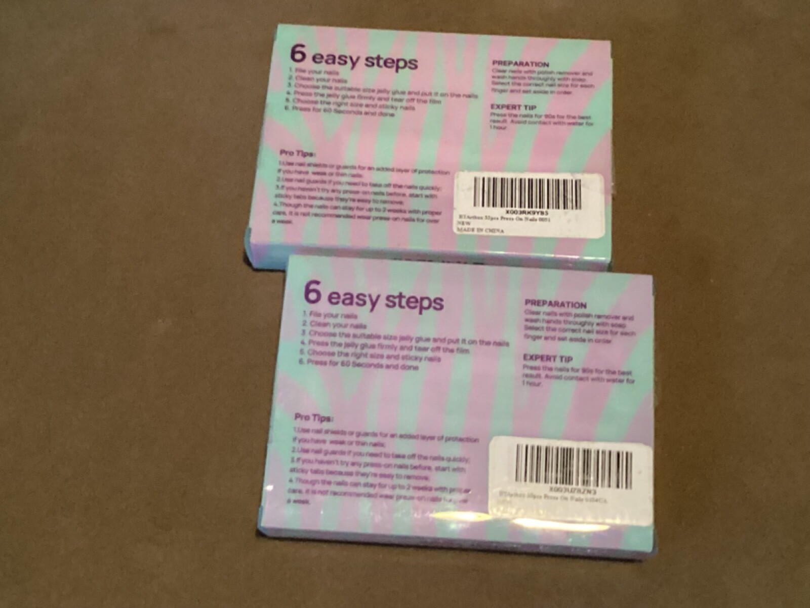 btartbox nails gel press on new 2 different color sets New box 0104CA, 0051
