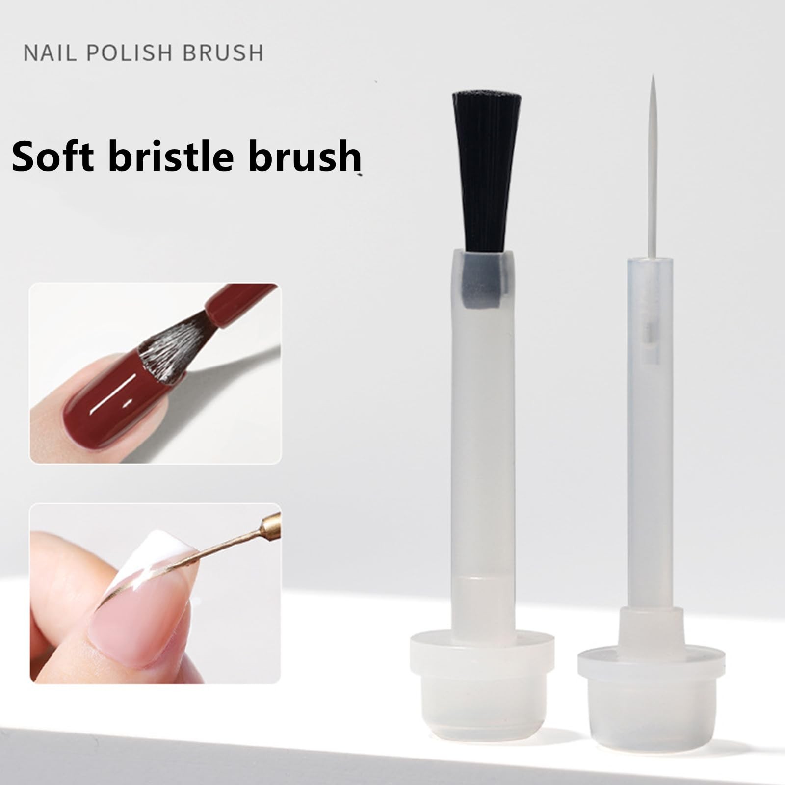 20 Pcs Nail Polish Brush Replacement Dip Powder Liquid Replacement Brushes Na…