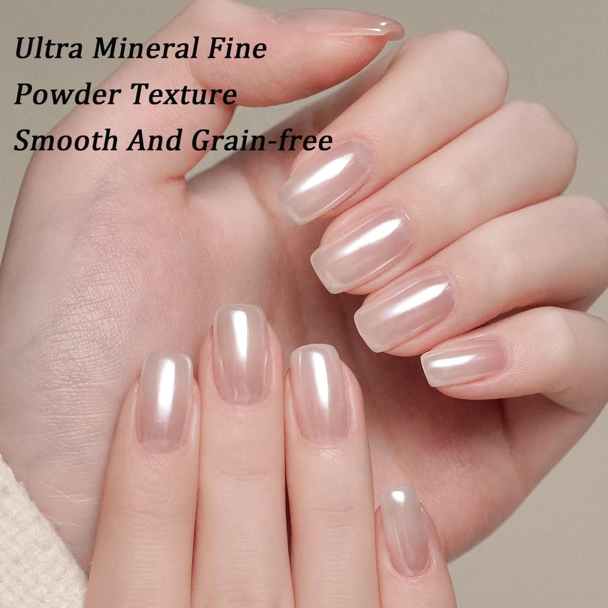 Aurora Rainbow Chrome Nail Powder Set with Pearlescent Mirror Effects & Brushes