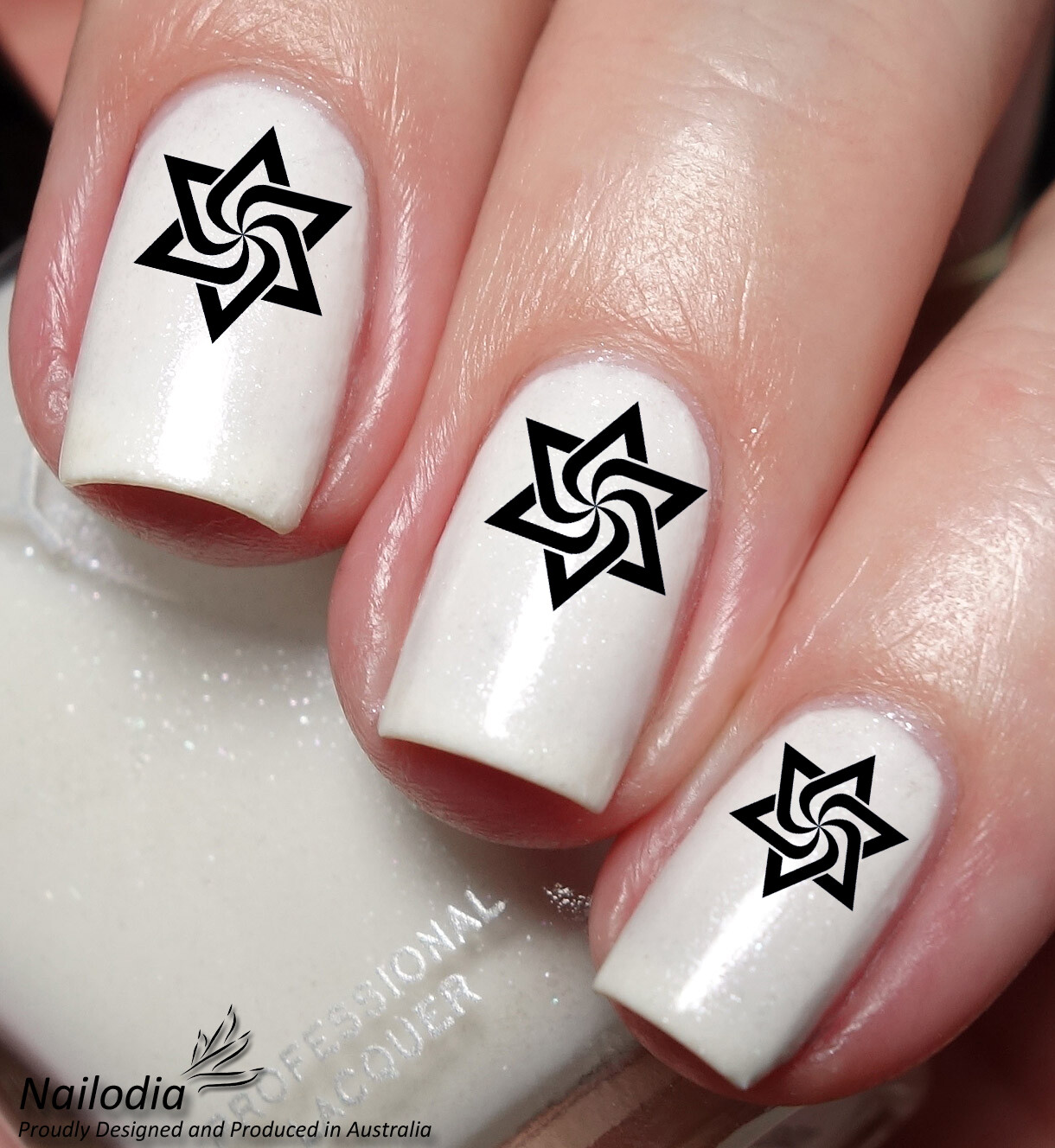 Raelian Movement Symbol Nail Art Decal Sticker Water Transfer Slider – UFO Theme