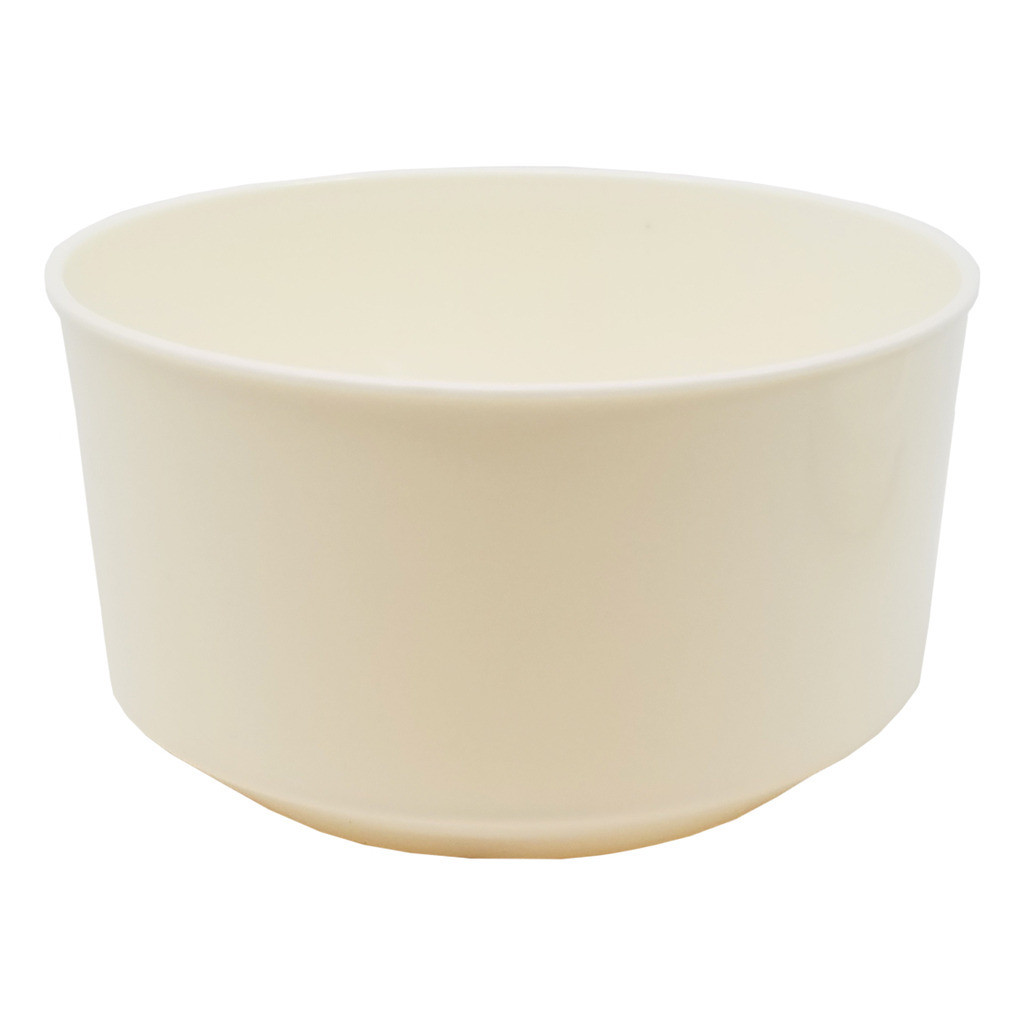 Acetone Resistant Round Style Manicure Bowl with Removable Lid – White