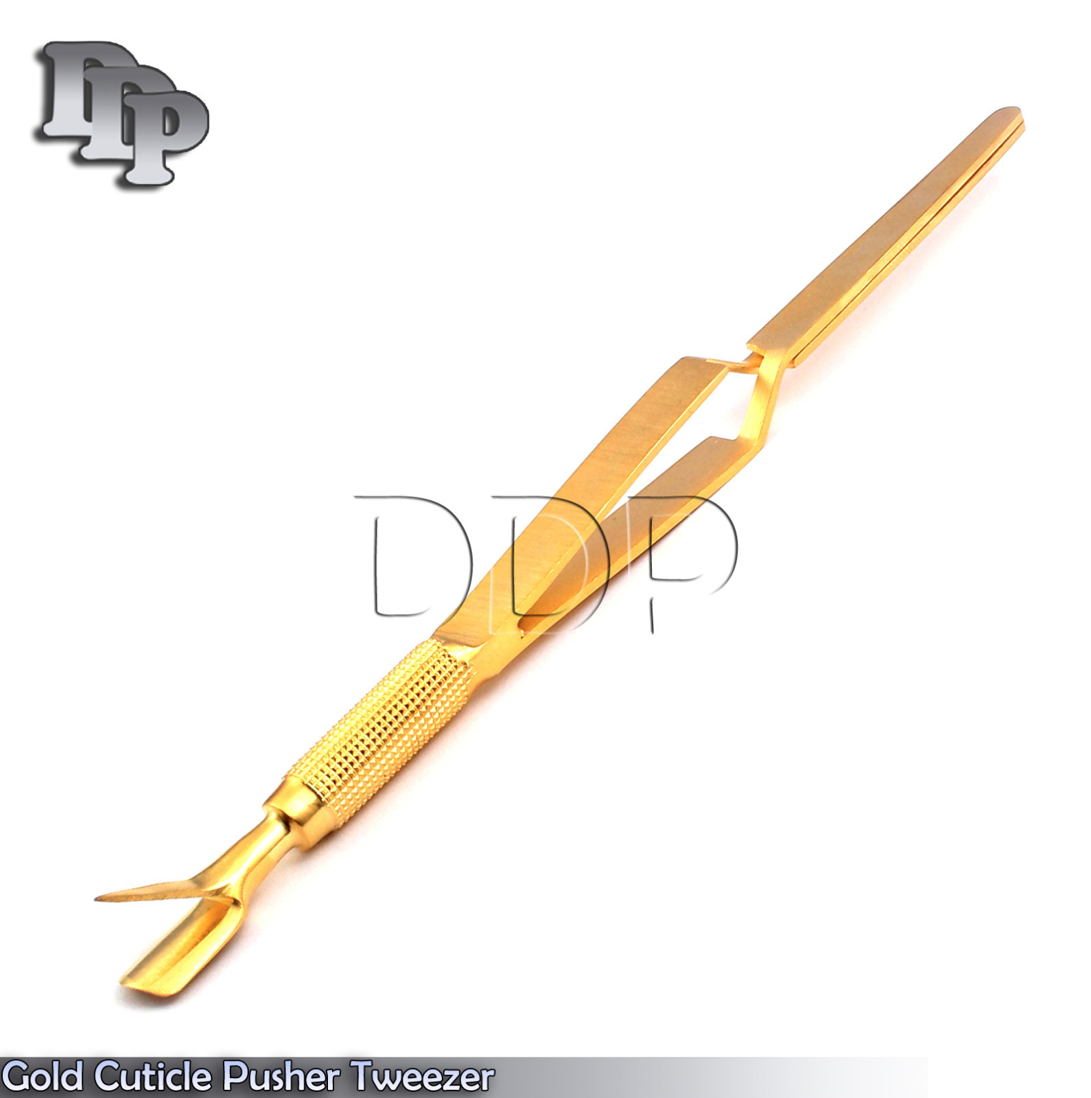 Nail Pinching Wand Cuticle Pusher Gold C-Curve Multifuncation Tool