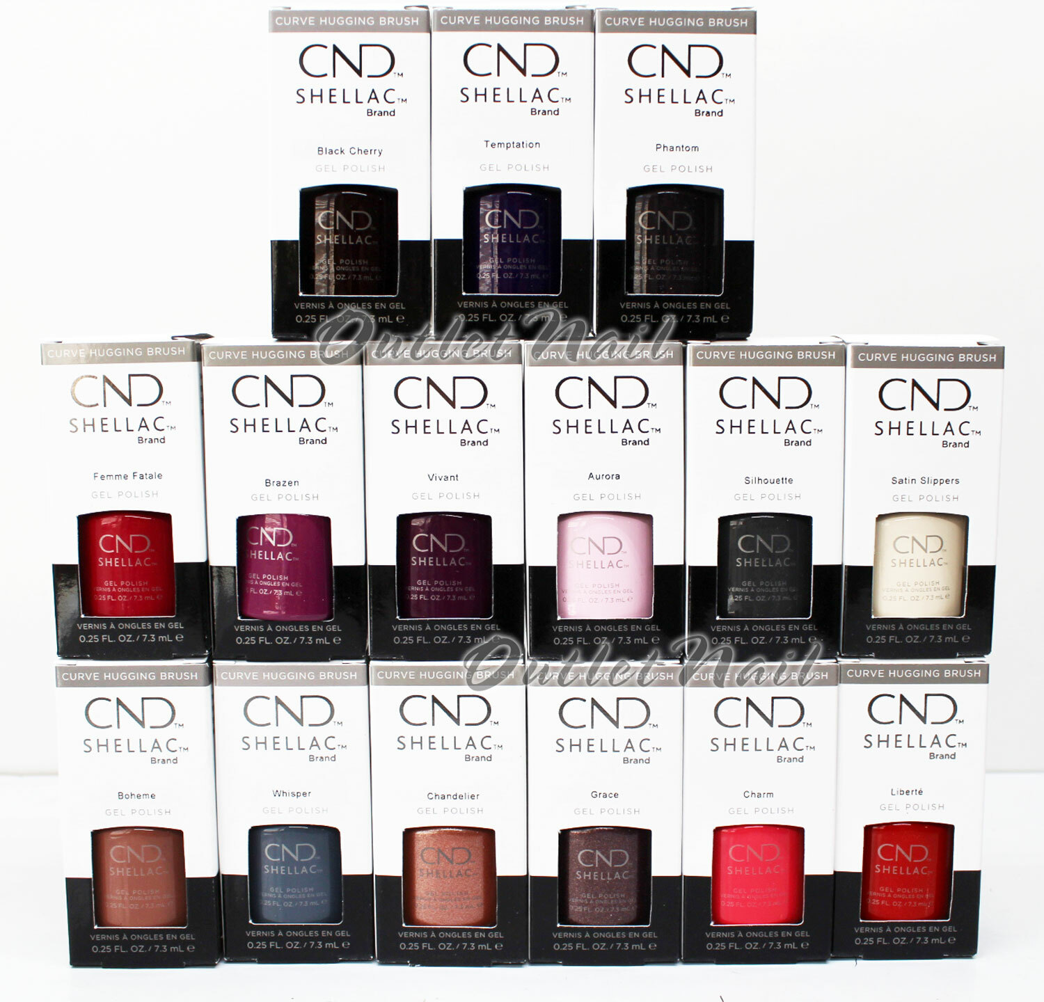 CND Shellac EXCLUSIVE SHADES UV Gel Nail Polish Base Top – Pick ANY Color