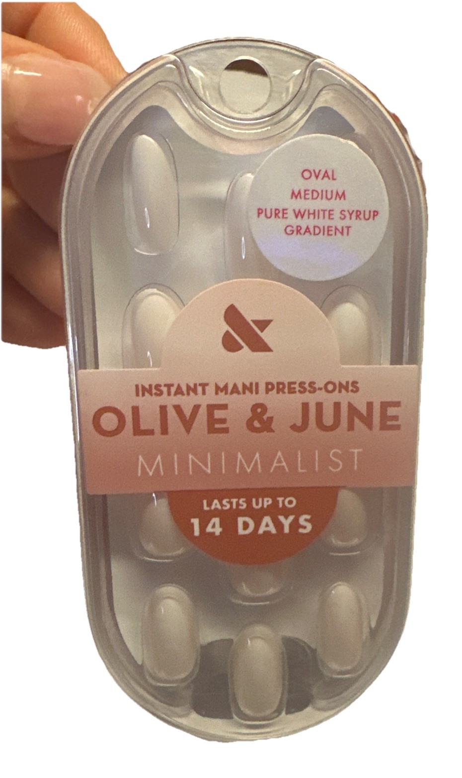 Olive & June Instant Mani Press-ons. Last Up To 14 Days, Round, Oval Equal X4