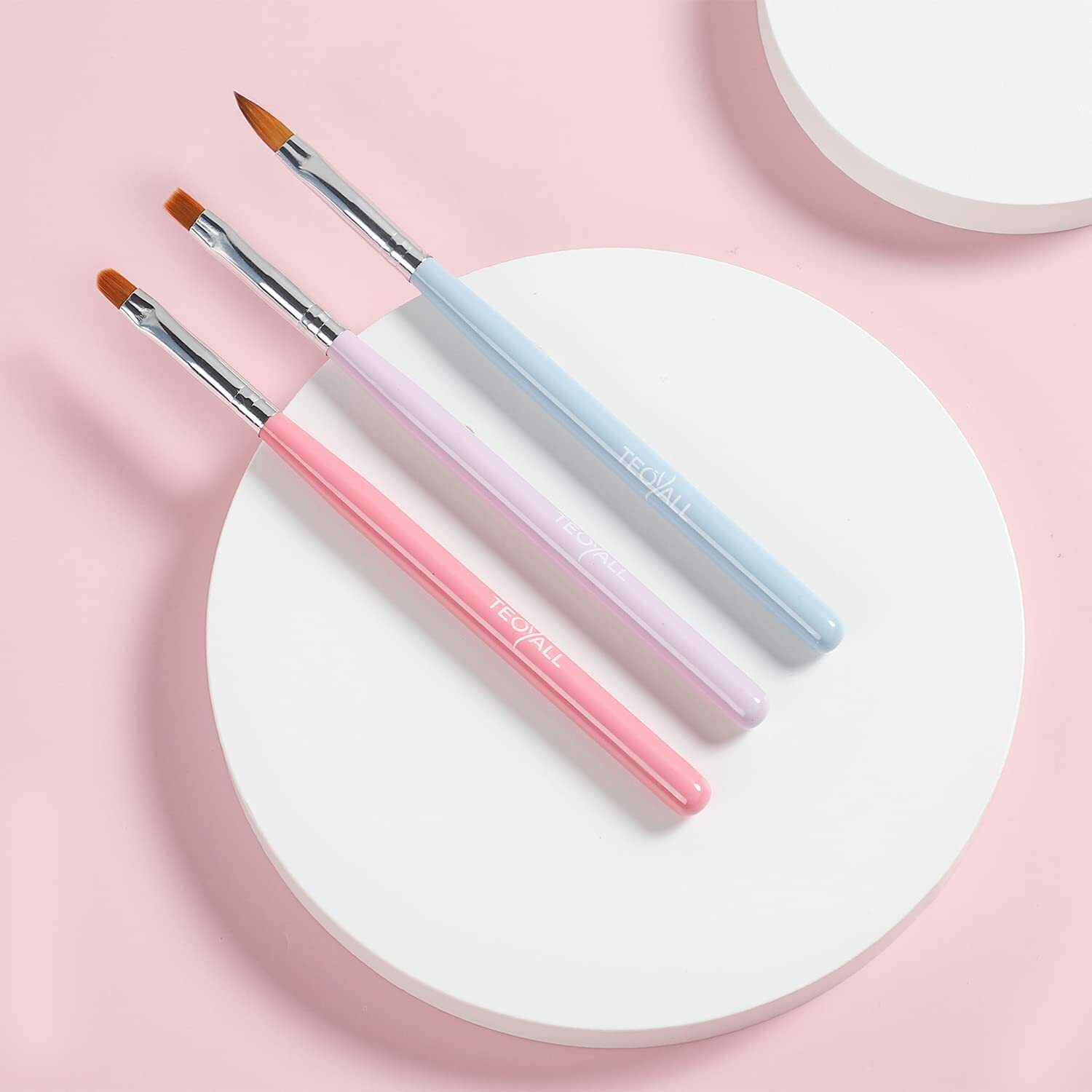 Nail Art Brushes 6 Professional Nail Design Painting Tools Liner Dotter Builder