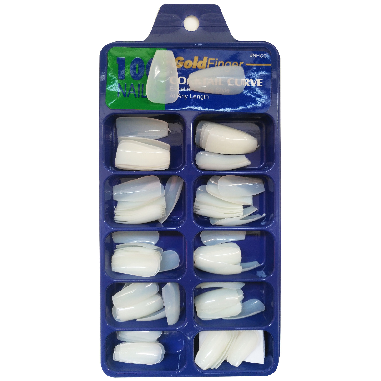[DDP] Coffin Fake Nail Short Ballerina Press On False Nails Artificial Nail Tips