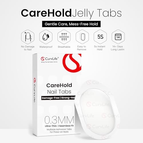 CareHold Pro Nail Adhesive Tabs for Press On Nails – 10 Sheets, 15 10sheet-PRO