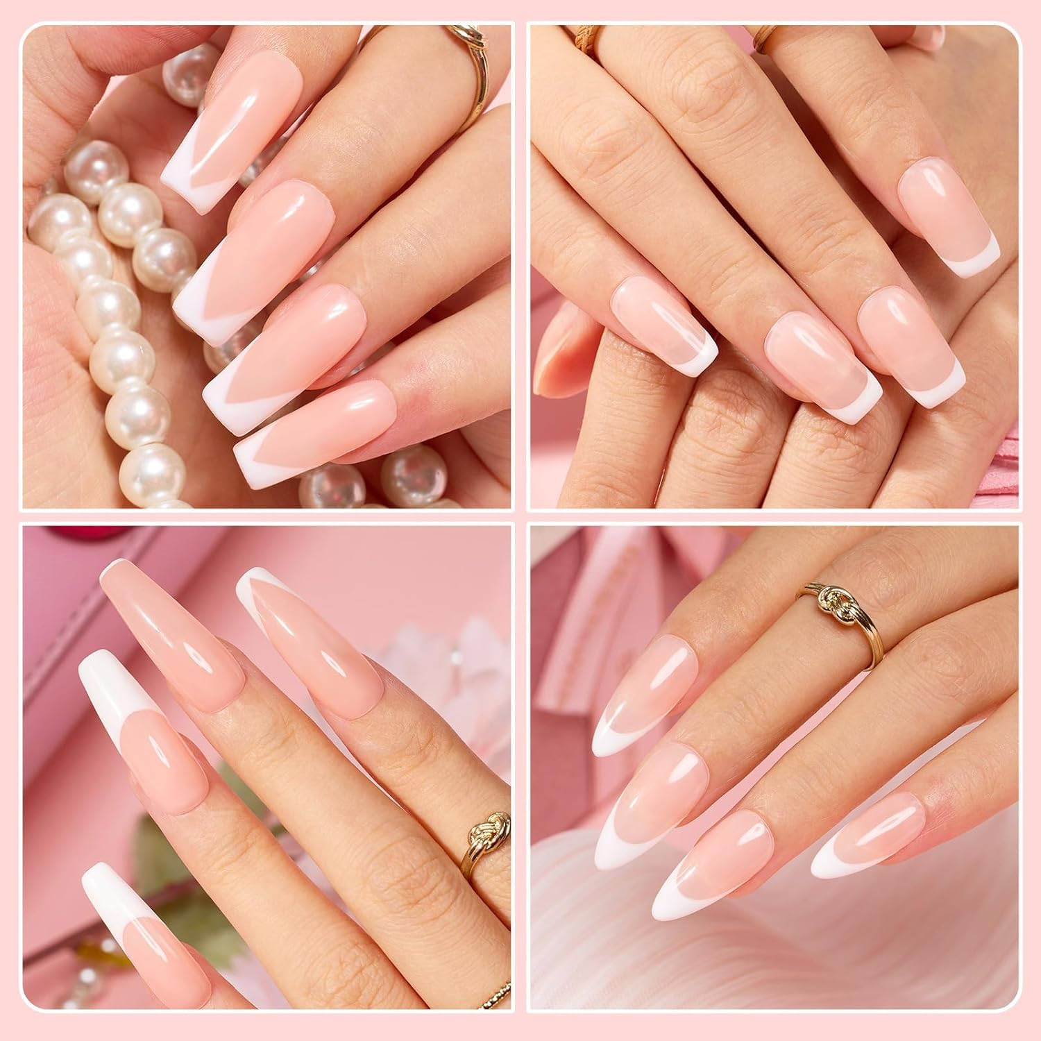 Beetles Nail Stamp, 4Pcs French Tip Tool Easy Manicure Nail Stamper Single Head