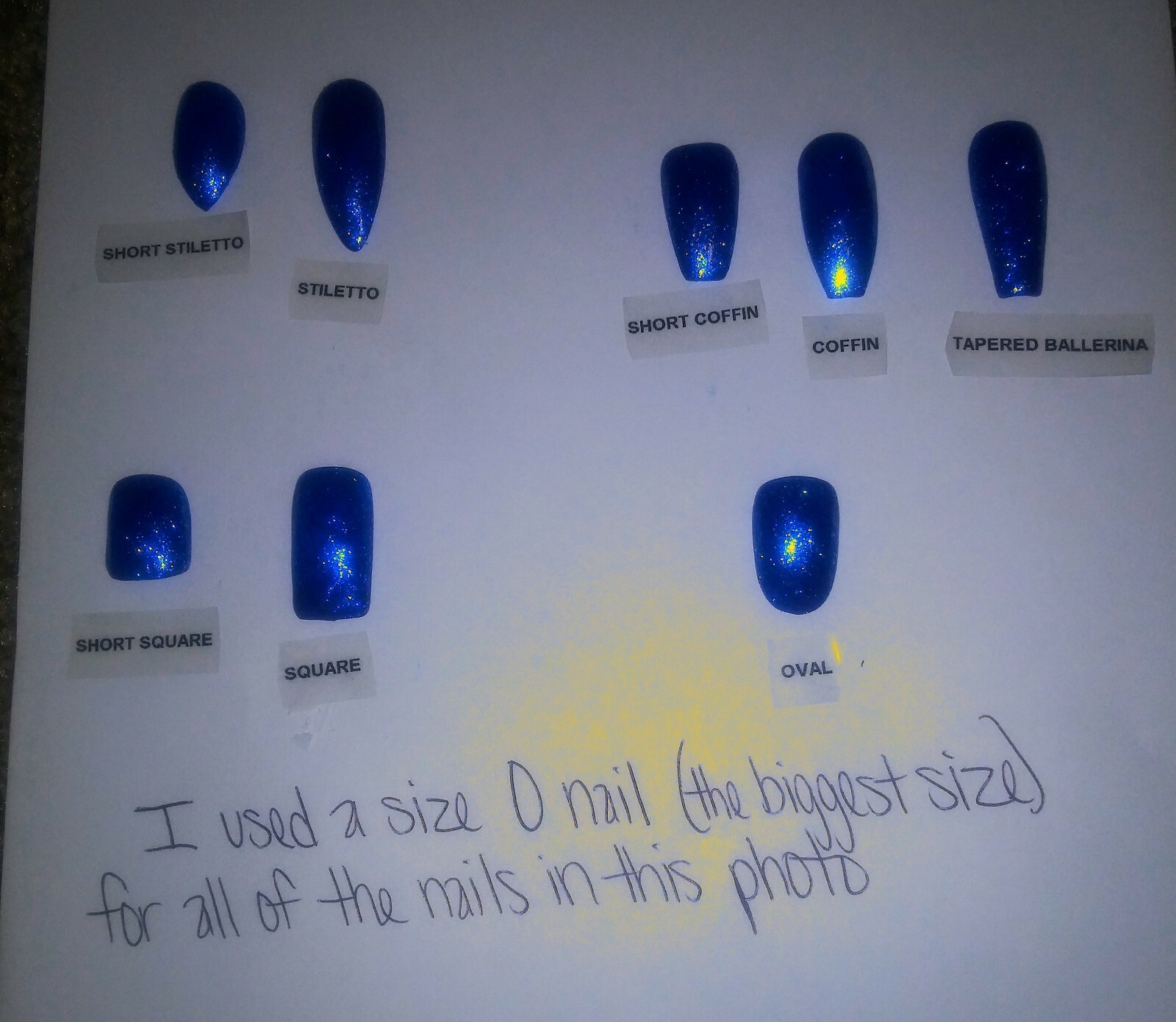 Black holographic glitter bling press on nails holo diamond crystal set short