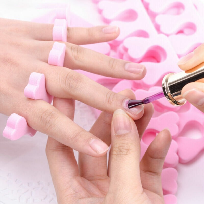 100pc Soft Foam Sponge Toe Separators Finger Dividers Nail Art Manicure Pedicure