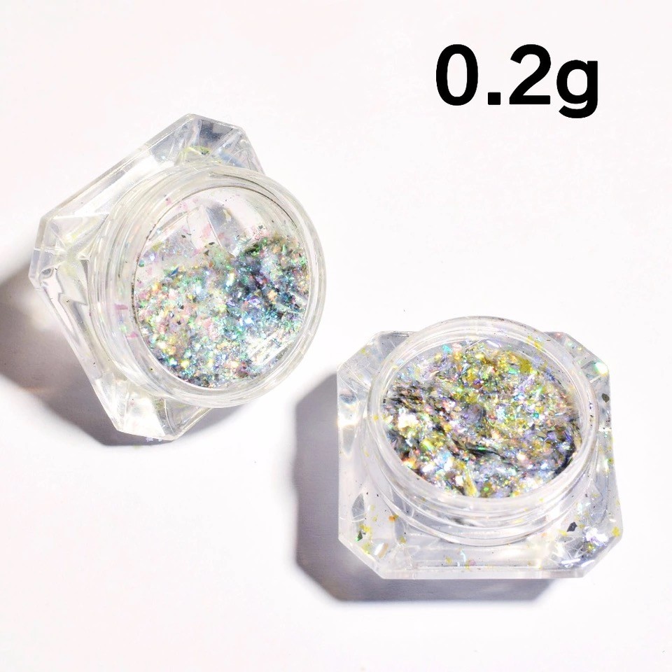 Aurora Chameleon Nail Flakes Holographic Shining Nails Powder Dazzling Sequins
