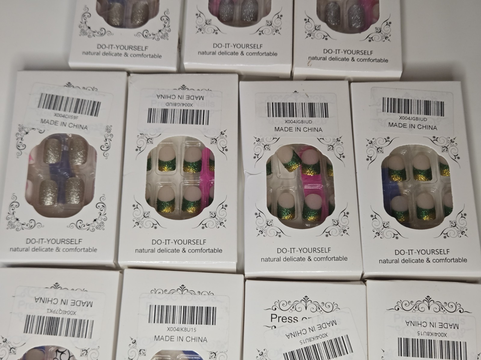 False Nails Beautiful Nail Do It Yourself Kit, 14 Packs