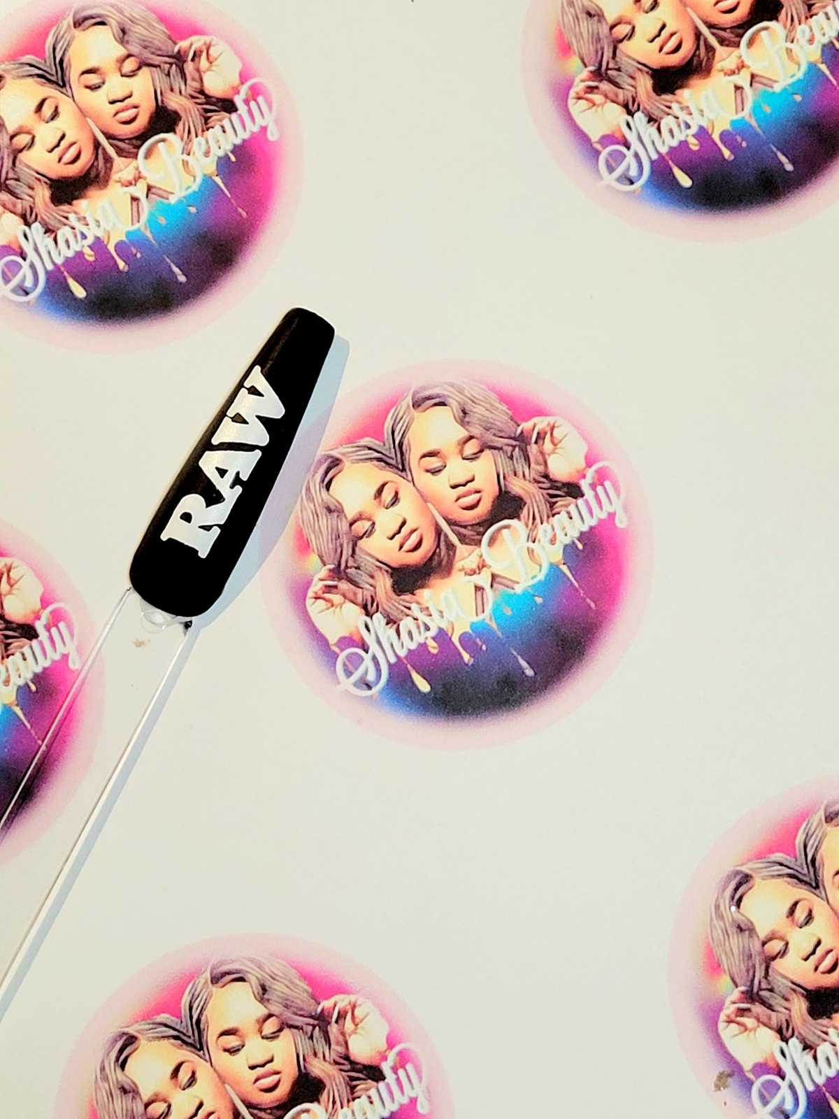 Raw Wraps Logo Nail Sticker