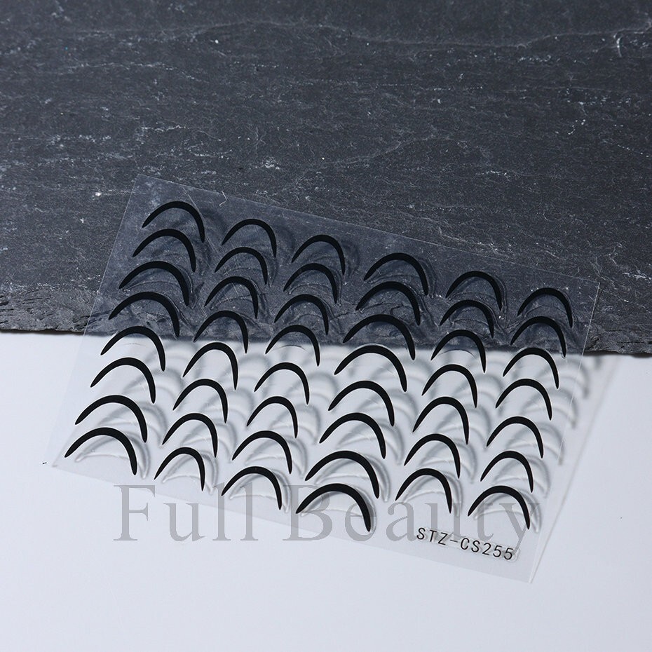 French Line Nail Art Stripe Stickers DIY Designs Stencil Guides Manicure NS2