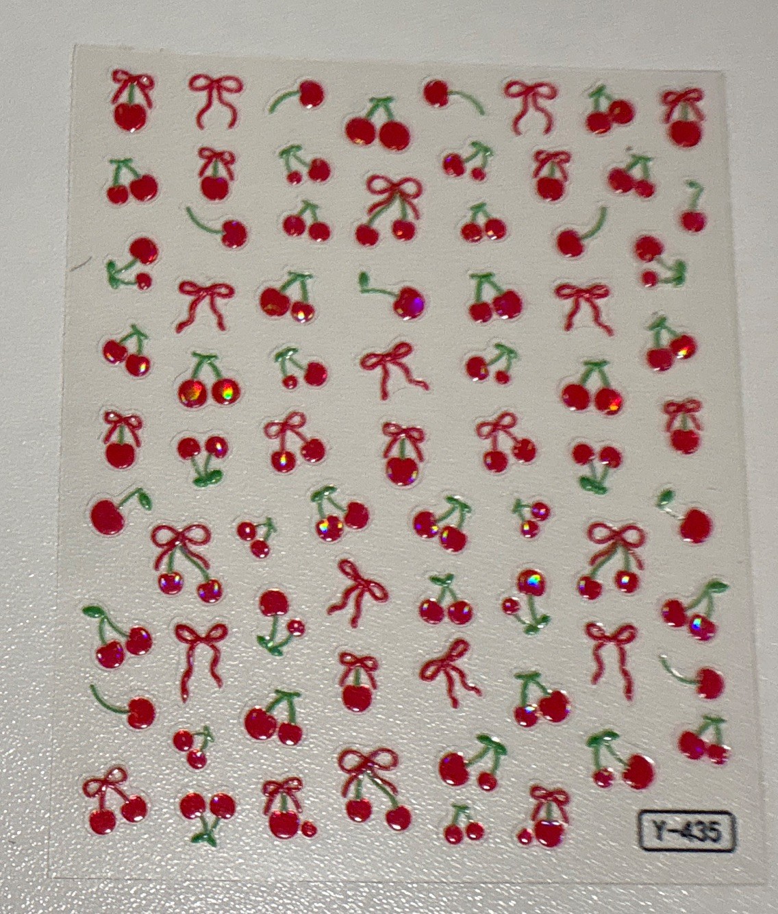 3D Self-Adhesive Fruit Nail Art Sticker Sheets& 3 D Multicolor Mixed Shapes