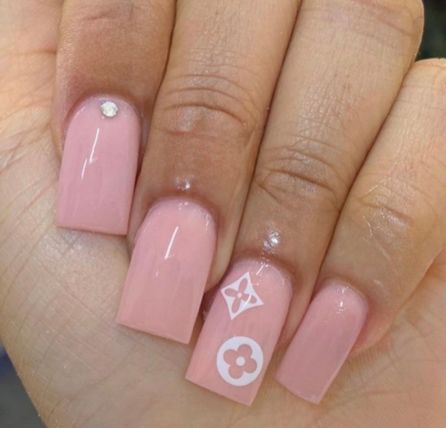 NWT NAIL ART DESIGN SELF-SEAL STICKERS SOLID WHITE N°59!