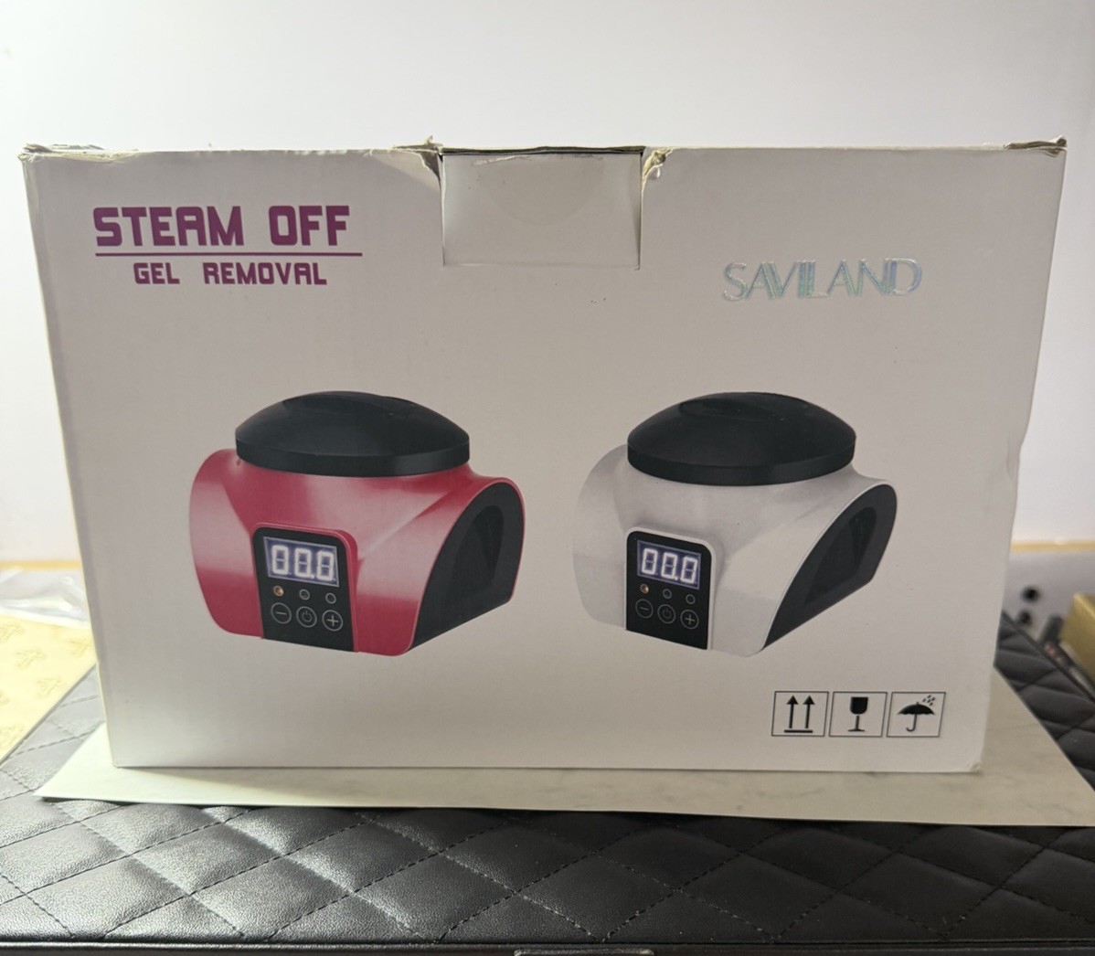 SAVILAND Nail Polish Remover Electric Steam Machine Pink