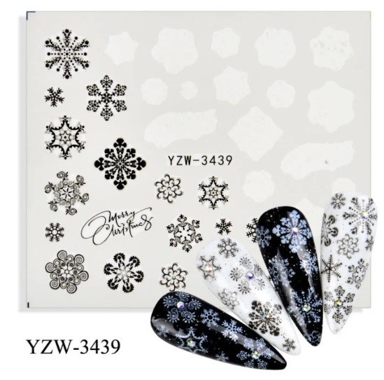Christmas Nail Art Water Decals: Santa, Snowman, Reindeer(Group 2)