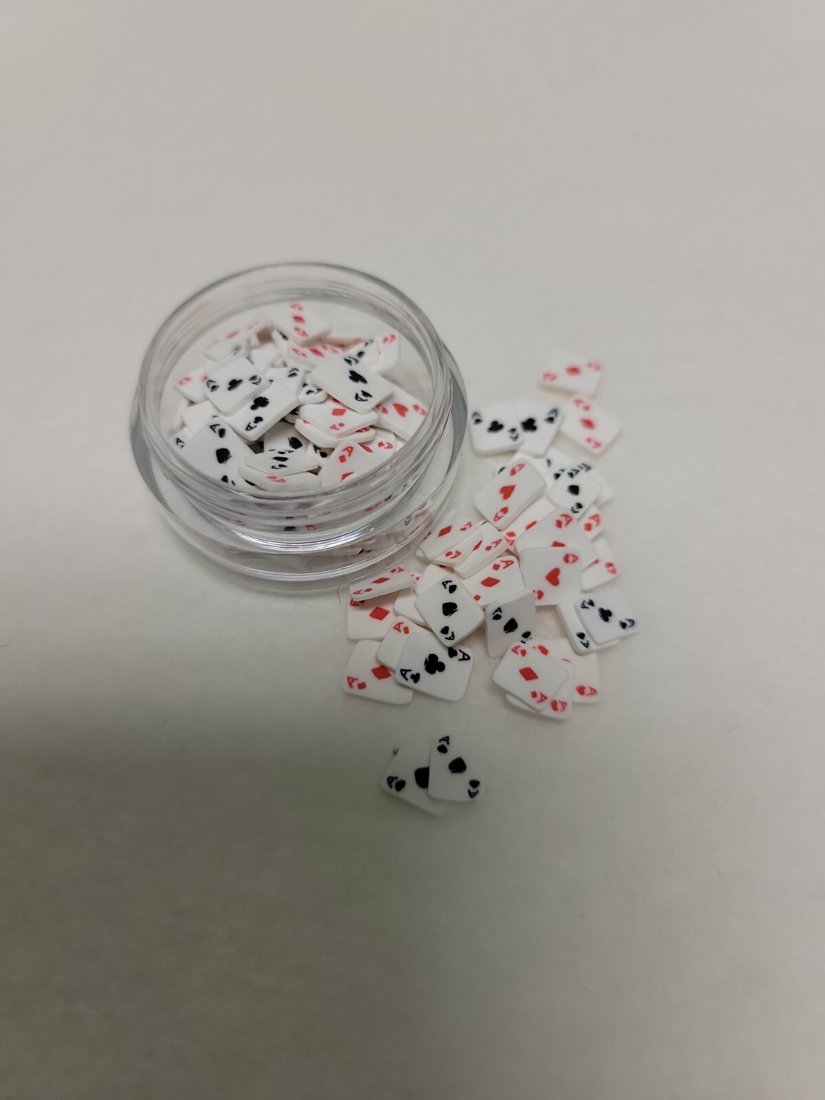 Poker Nail Sequins Flake Clay Slice Nail Art Decoration Accessories resin DIY